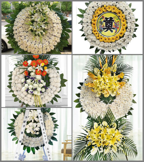 湖北荆门市京山县坪坝镇团山村花圈速递